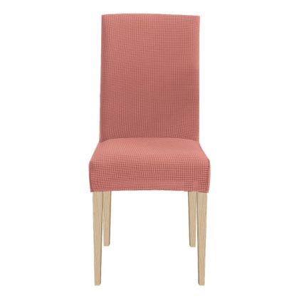 Комплект покривала за столове, 6 части, с ластик, светло розово, HS6S191-017