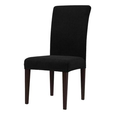 Комплект калъфи за седалки, 6 части, с ластик, черен, HS6S191-015