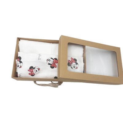 Комплект памперси от органичен памук - Бяла + Мини Маус