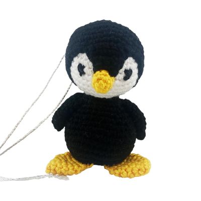 Black Penguin decorațiune croșetată pentru bradul de Crăciun