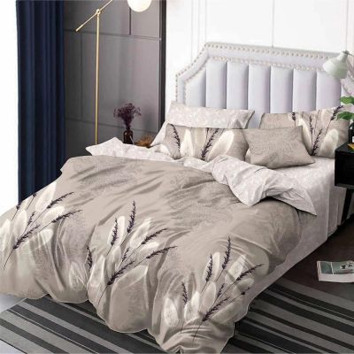 Lenjerie de pat  pentru pat dublu  - material textil tip finet , 6 piese LF7-20228