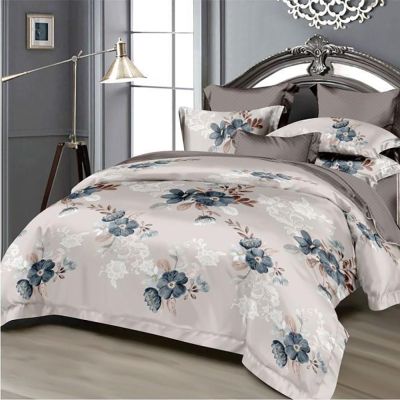 Lenjerie de pat  pentru pat dublu  - material textil tip finet , 6 piese LF7-20234