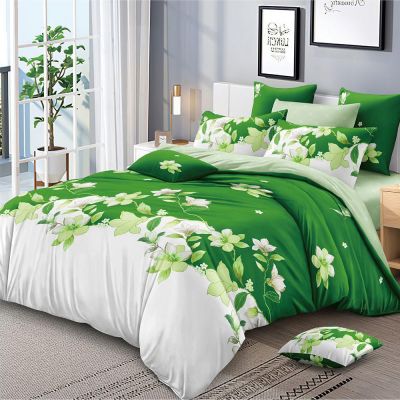 Lenjerie de pat  pentru pat dublu  - material textil tip finet , 6 piese LF7-20243